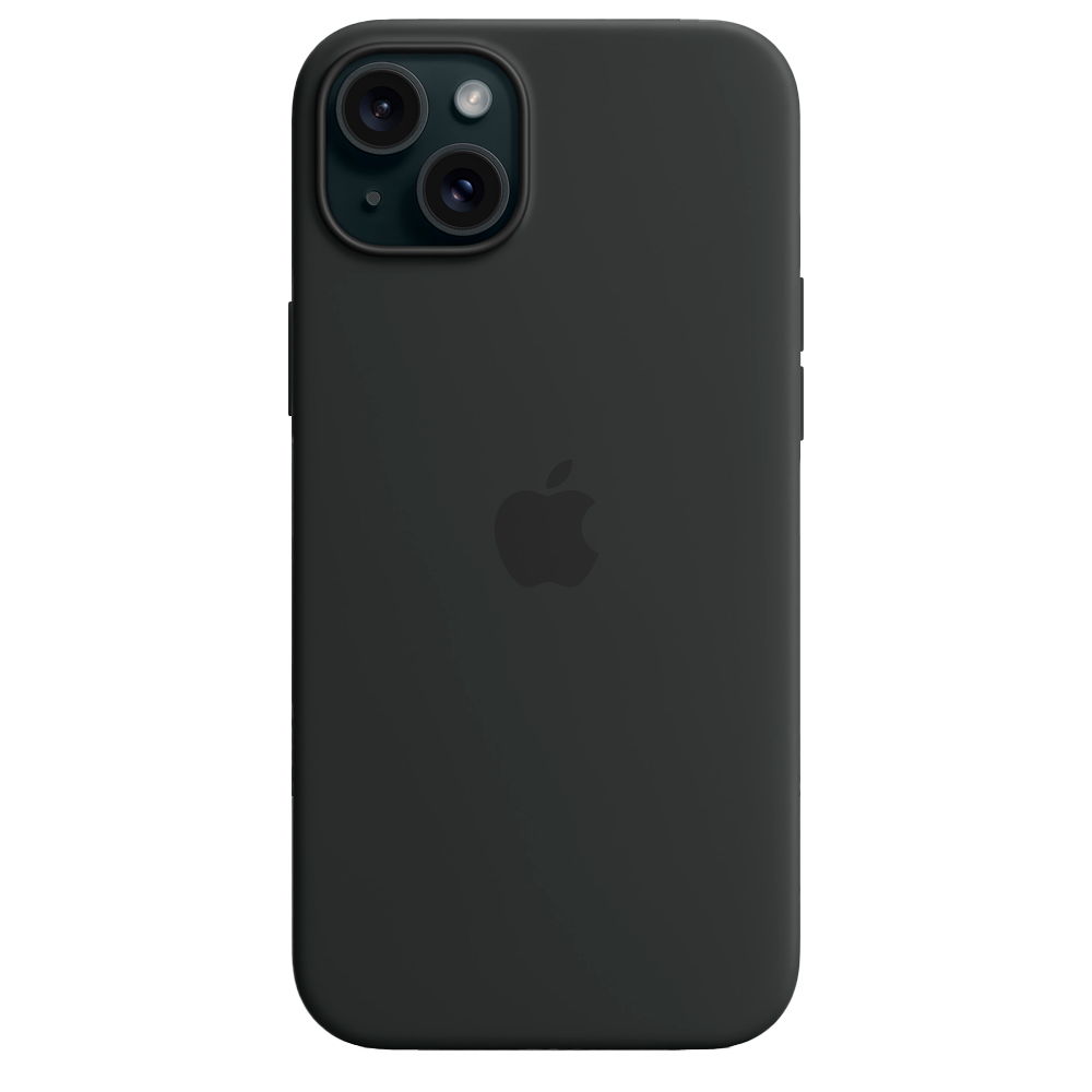 Силиконовый чехол с поддержкой MagSafe Apple Silicone Case для iPhone 15 Plus, Black (Черный)