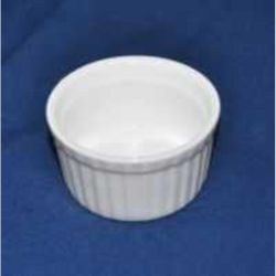 Соусник 110 мл 7,6 см h4,2 см круглый Рамекин рельефный белый фарфор P.L. Proff Cuisine [6]