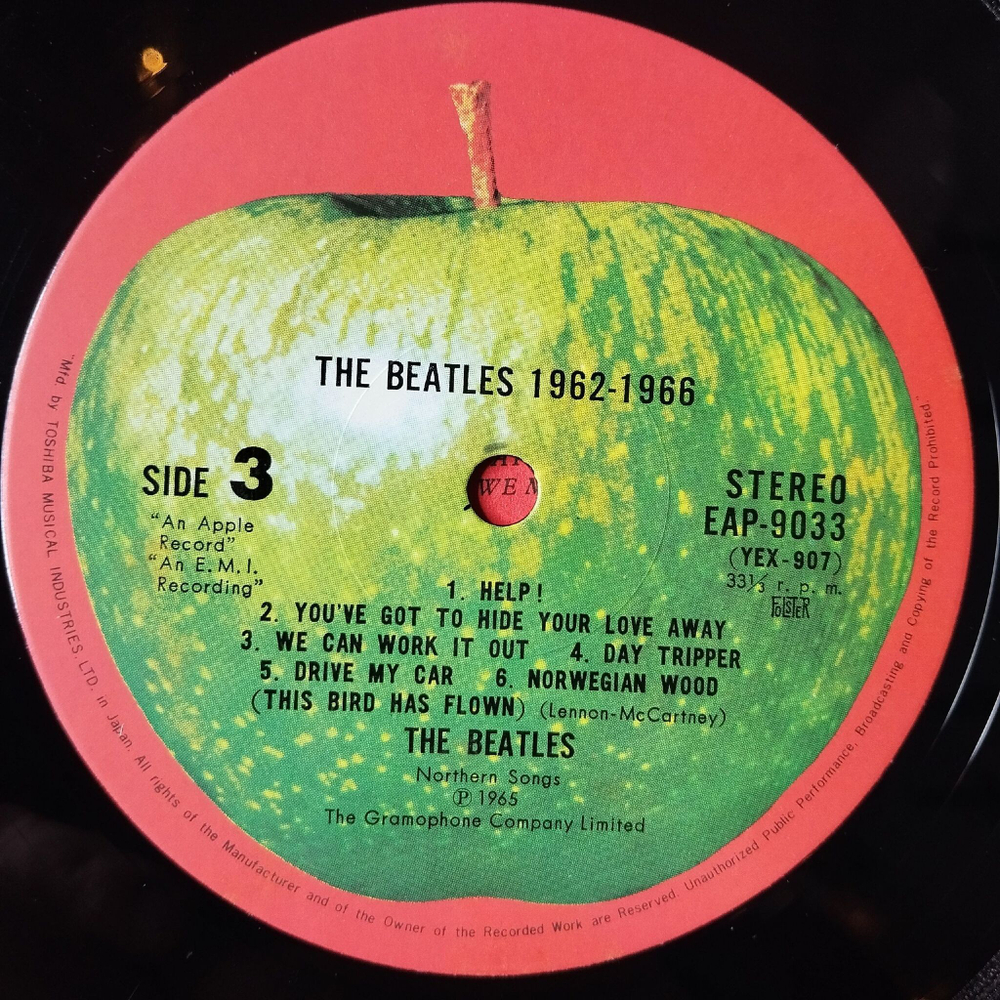 Винтажная виниловая пластинка LP The Beatles 1962-1966 (Japan 1973) (Obi, Booklet) I Want To Hold Your Hand