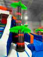 Коммерческий надувной водный батут с бассейном «Домик у моря» 10*7*5 м