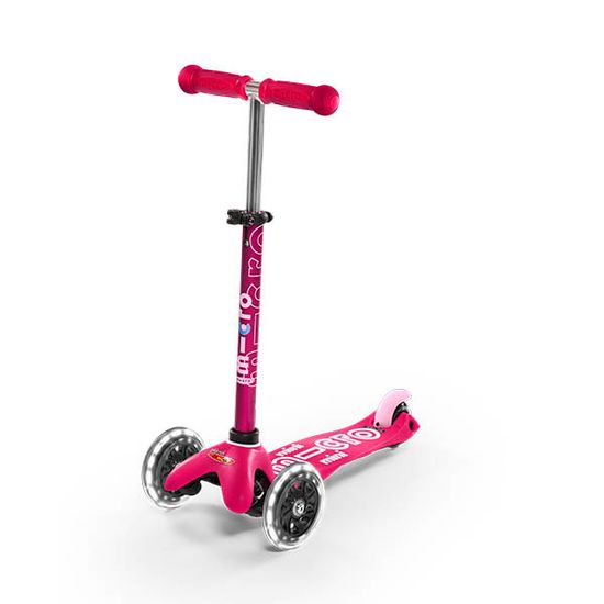 Самокат Mini Micro Deluxe LED Розовый