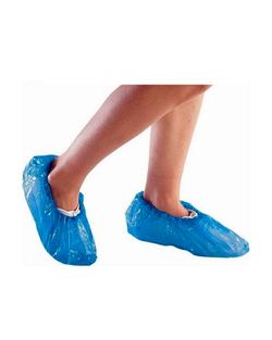 Бахилы одноразовые мед. особо прочные, п\э  (упак.100 шт.)