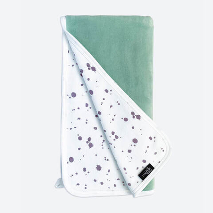 Двусторонний велюровый плед Mjölk Пыльный ментоловый, уценка