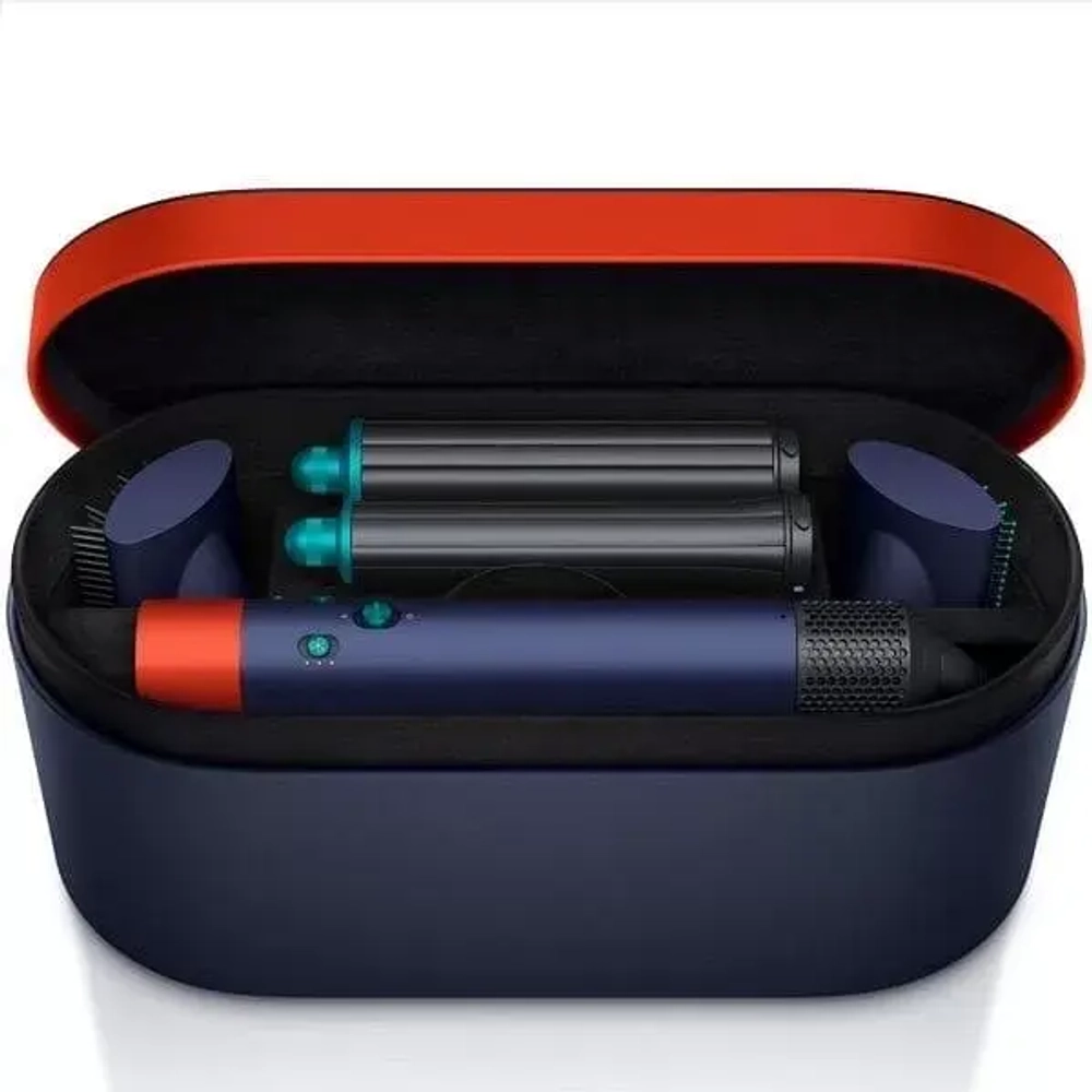 Стайлер Dyson Airwrap HS05 Complete Long, синий/оранжевый (Prussian Blue/Topaz)