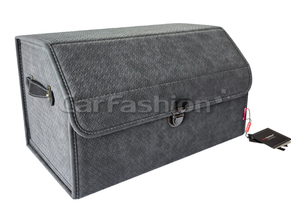 Сумка-Бокс CarFashion «VOYAGE» 51х31х30 серый Экокожа 45030