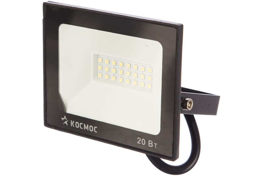 Прожектор светодиодный КОСМОС 20Вт 6500К  1600 Лм IP65 Super Slim
