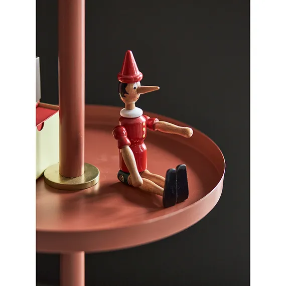 Вешалка напольная с полкой lingon, терракотовая