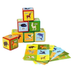 Набор цветных кубиков "Животные" 6шт. 60*60 (Крошка Я)