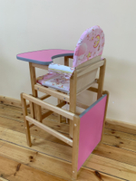 Стульчик для кормления Карапуз (Розовый)