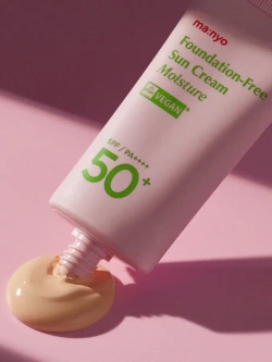 Manyo Foundation-Free Sun Cream Moisture увлажняющий солнцезащитный крем с тонирующим эффектом