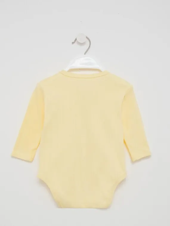 Боди детское, цвет желтый, рост 62 см
