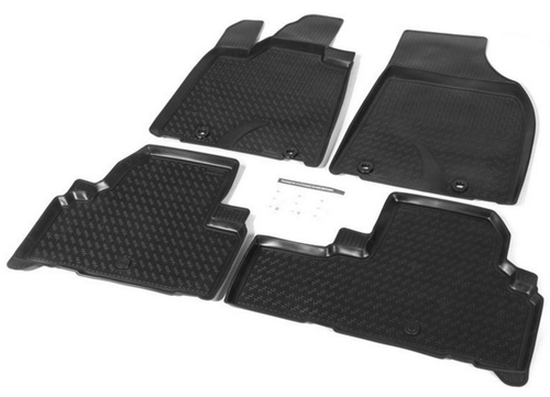 Коврики в салон автомобиля Rival для Lexus RX III поколение 2008-2015, полиуретан, с крепежом, 4 части, 13201001