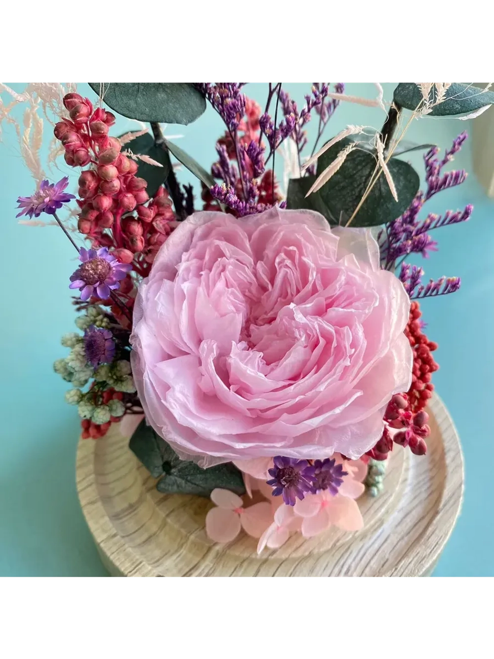 натуральные цветы в стекле 99.21