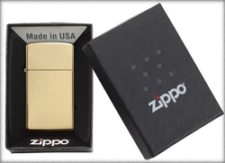Зажигалка ZIPPO 1654B Slim® High Polish Brass