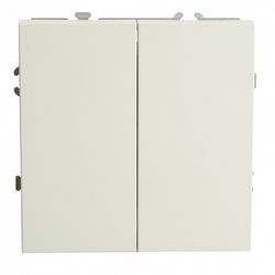 Переключатель двухклавишный без рамки Stekker Эмили 49869