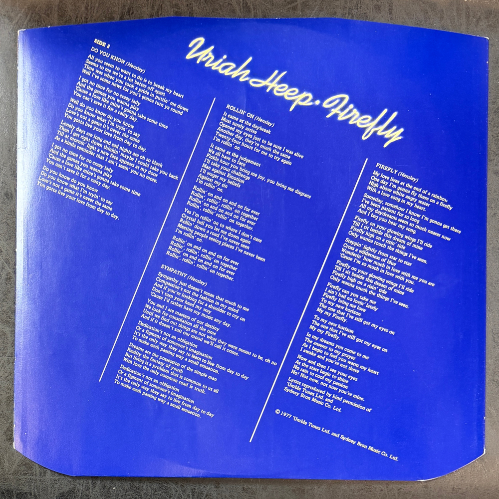 Uriah Heep - Firefly (Англия 1977г.)