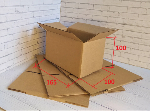 Коробка 165х100х100 мм. (бурая)