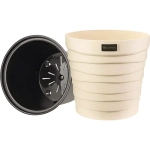 Кашпо для цветов пластиковое 7,5л d-27,1см «Бархан» Кремовый