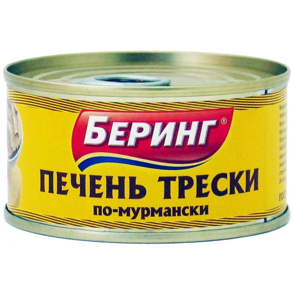 Печень Трески Беринг по-мурмански 230 гр