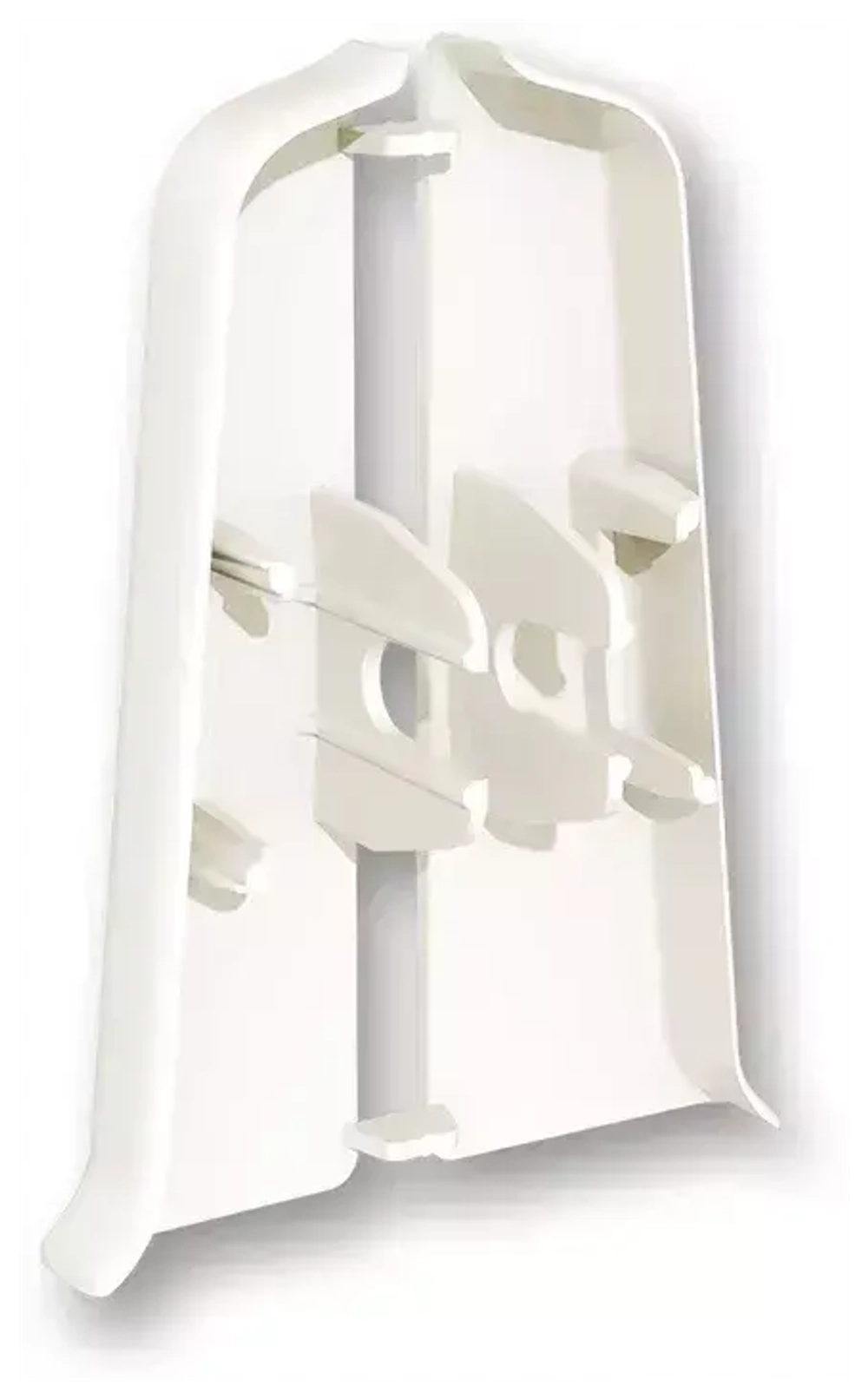 Торцевые (пара) для плинтуса 100мм "Деконика", 033 Кремово-белый