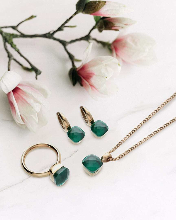 Серьги Qudo Firenze emerald 300095 G/RG