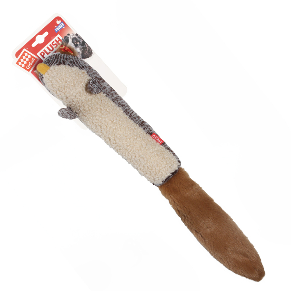 75309 Игрушка для собак Белка с пищалкой 29см, серия PLUSH FRIENDZ, Gigwi