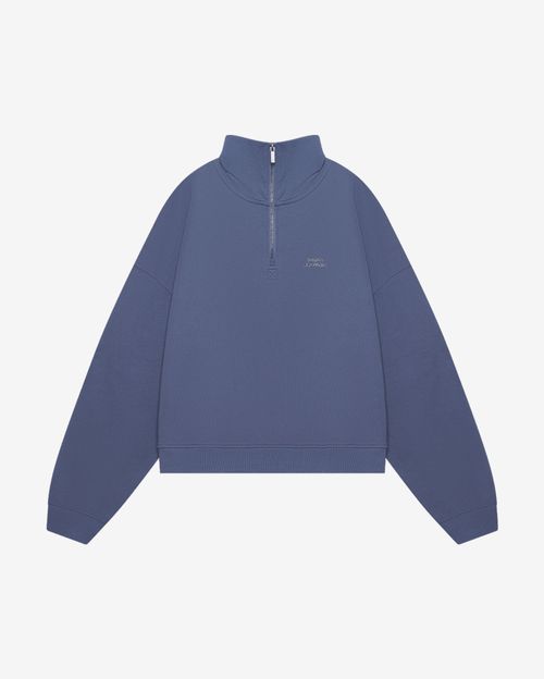 Толстовка Bruler d'Amour Half-zip Logo de base 04 Navy