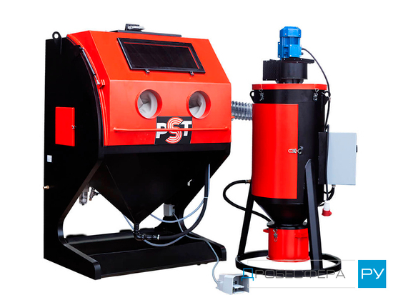 Пескоструйная камера PST КСО-115-И-ФВ-М с фронтальной загрузкой