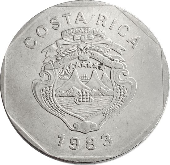 10 колонов 1983 Коста-Рика XF-AU