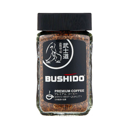 Кофе растворимый Bushido Black Katana, 100 г, стеклянная банка