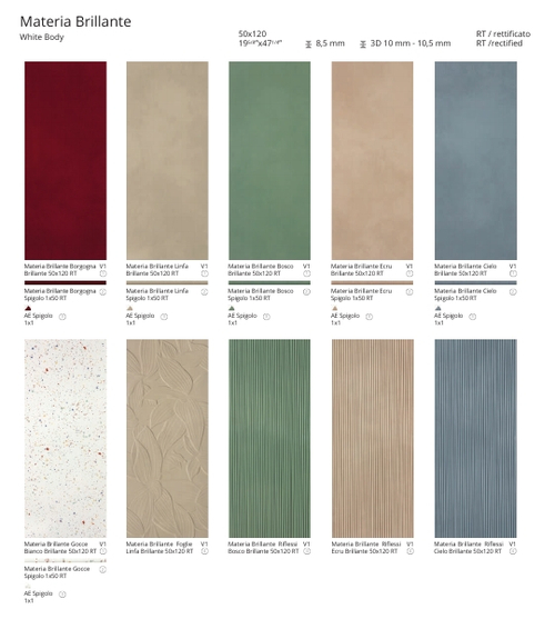 MATERIA BRILLANTE 120x50