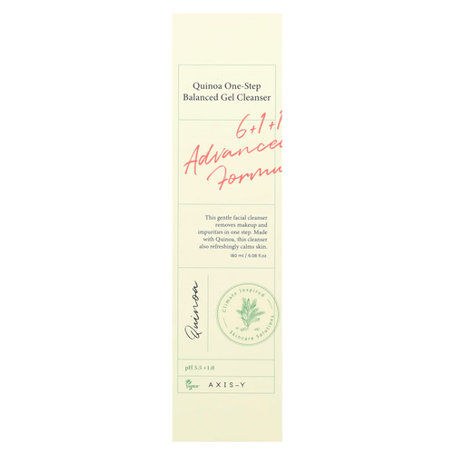 Axis-Y, сбалансированный гель для умывания с киноа One-Step, 180 мл (6,08 жидк. унции)