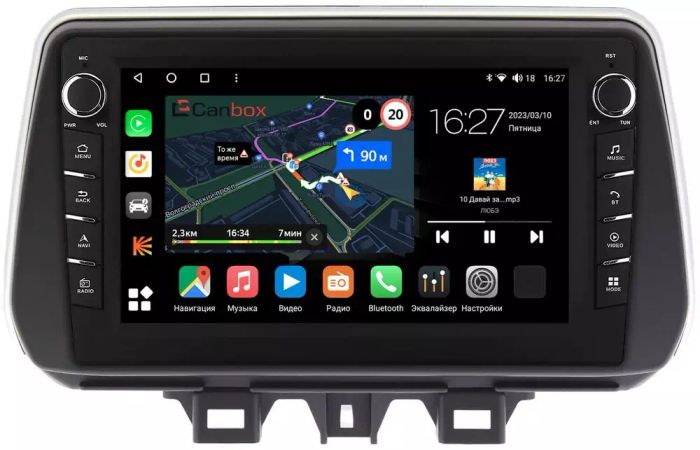 Магнитола для Hyundai Tucson 2018-2021 - Canbox 9158 Android 10, Быстрая, CarPlay, 4G SIM-слот