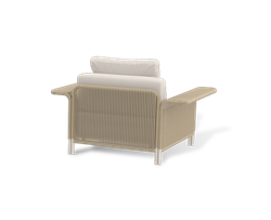 "Мальдивы" лаунж-зона из искусственного ротанга, цвет соломенный