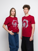 Футболка бордовая Jimi Hendrix