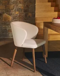 Стул Darice, бежевый шенилл, темные ножки