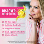 MAV Nutrition, жевательные таблетки с коллагеном и биотином, со вкусом сладкого лимона, 60 жевательных таблеток