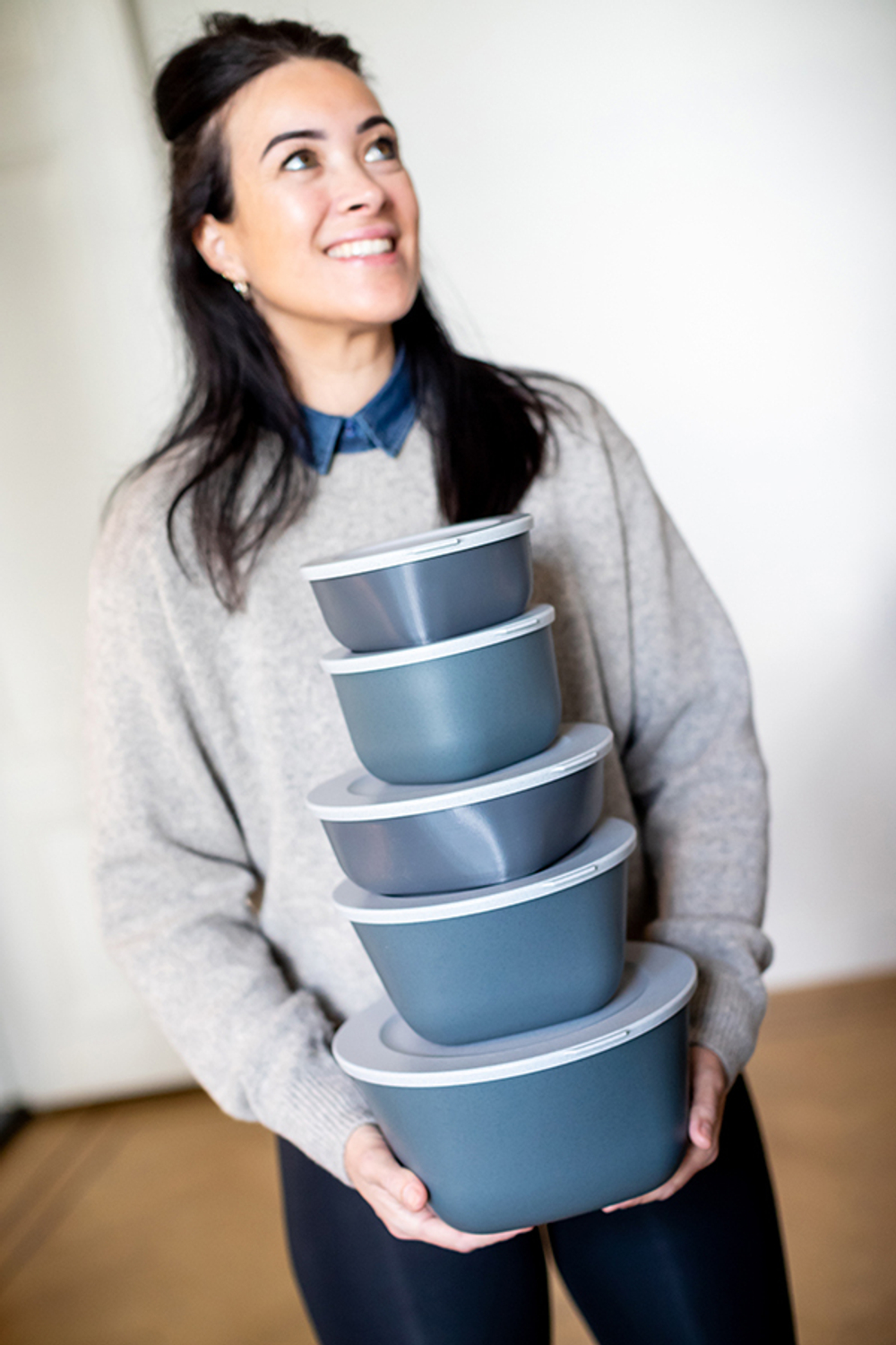 Контейнер для хранения connect, organic, 2 л, темно-серый