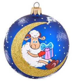 Элита НФШ-1456/2 Ел.украшение Шар «Барашек на месяце» 100 мм