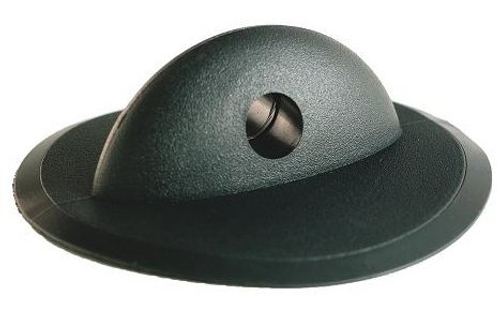 Крепление леера круглое  черн.