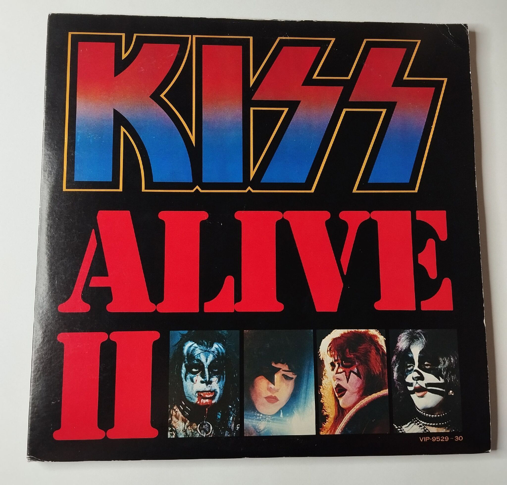 Винтажная виниловая пластинка LP Kiss Alive II (Japan 1977) (No Obi) God Of Thunder