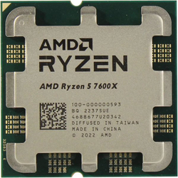 Процессор AMD Ryzen 5 7600X AM5 105W, 6C/12T, 4700МГц, Turbo 5300МГц 100-000000593 OEM