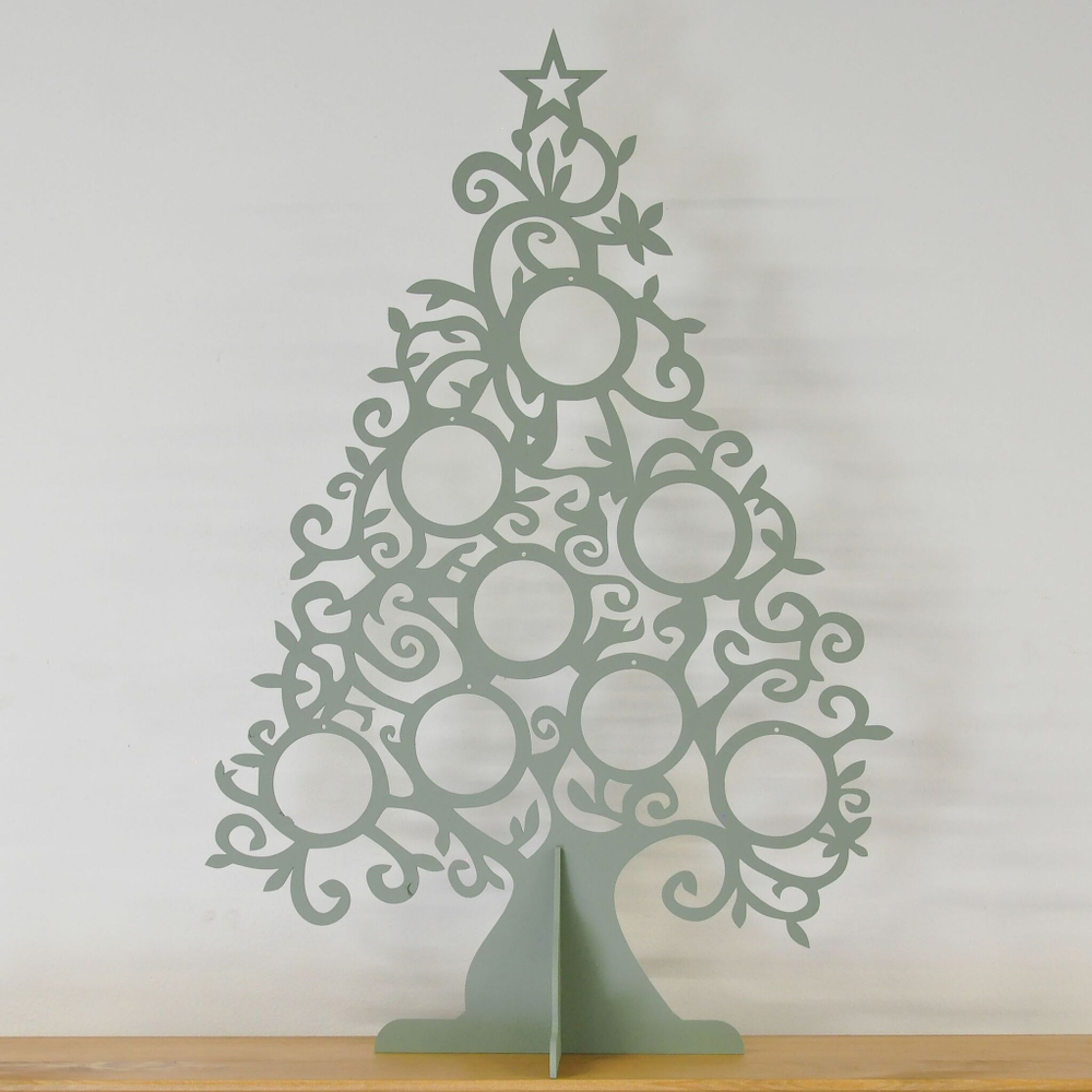 Декоративная елка настольная, новогодняя из фанеры, эвкалипт