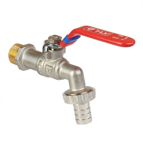 Кран шаровый со штуцером НР 3/4" ручка HLV