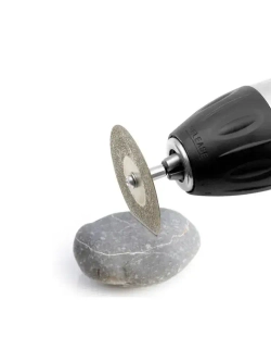 Диски алмазные для гравера 40 мм 10 шт. 2 оправки в комплекте