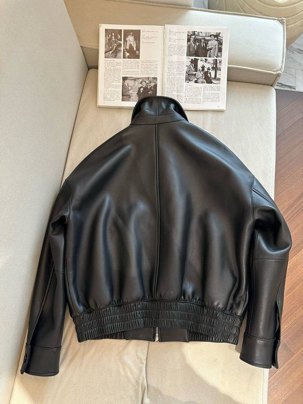 Кожаная куртка MIU MIU