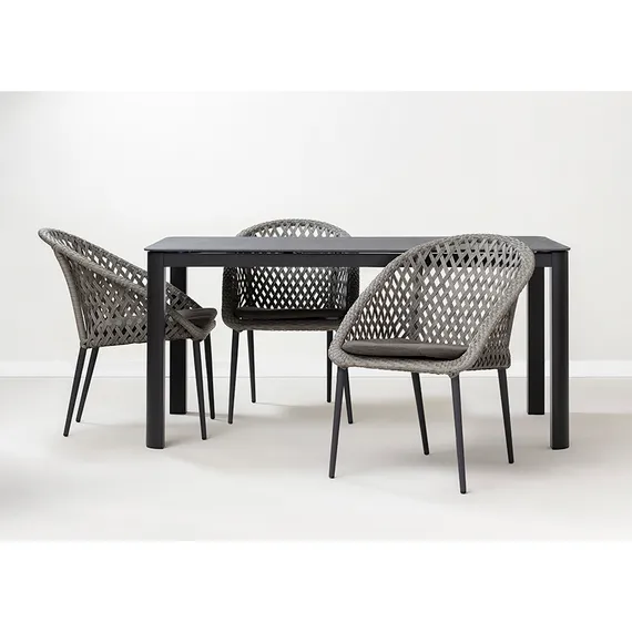 Плетеный стул Sverre, серый