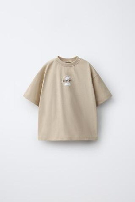ZARA ФУТБОЛКА SHELBY®, БЕЖЕВЫЙ