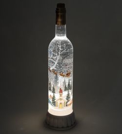 XM-843/1 Новогодняя бутылка с подсветкой