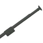 Карниз для штор МИР черный матовый (Прямой) 1,2м - 2,2м Росспласт РП-831